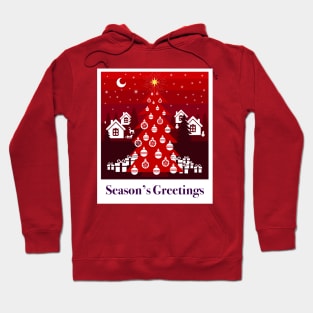 Season’s Greetings, small Finnish  town celebrating Christmas Hoodie